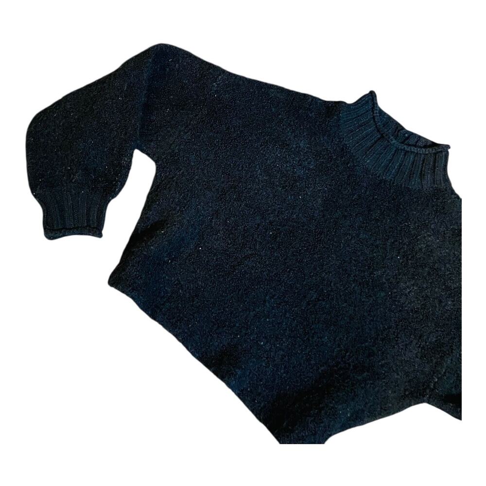 American Eagle Outfitters Womens Pullover Sweater Fleece Turle Neck Black Large